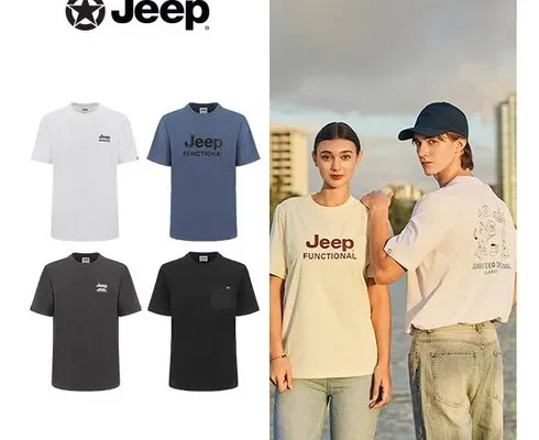 나만 보고 싶은 JEEP 남성 24 SUMMER COOL SORONA 반팔 티셔츠 4종 Best8추천