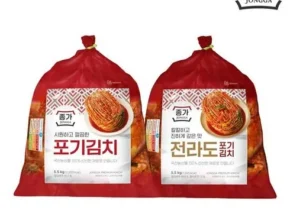 합리적인 당신을 위한 종가 중부식 포기김치 11kg (5.5kg X 2 Best8추천